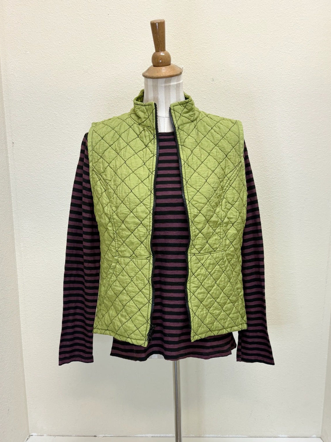 CUT LOOSE - Quilted Parachute Zip Vest - 6595655