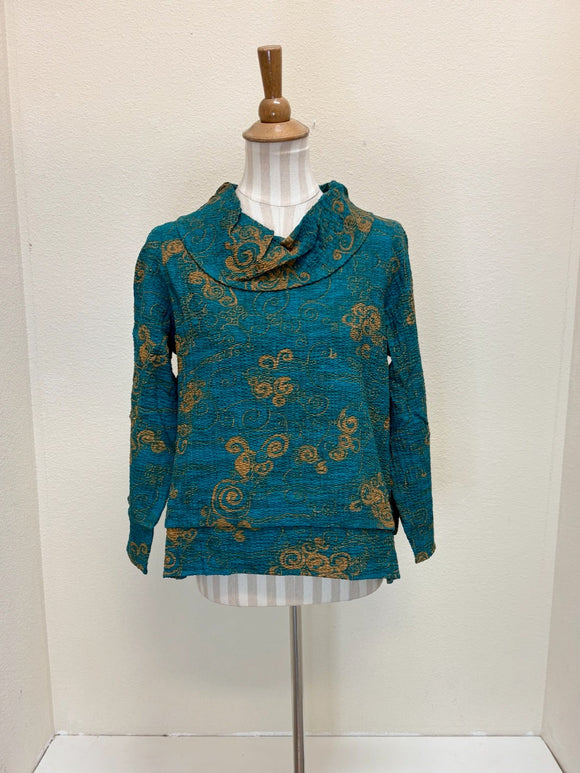 Habitat Drape Collar Pullover - 21433 - JUNIPER