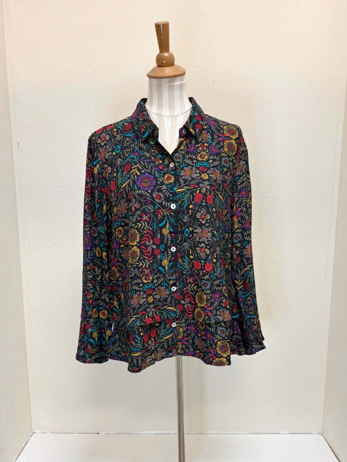 Habitat Flounce Bracelet Sleeve Shirt - 39120 - BLACK - S ONLY