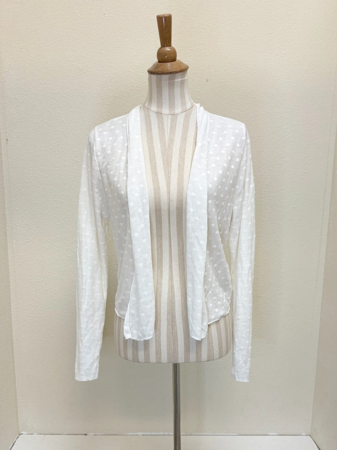 CUT LOOSE - Mesh Dot Cropped Cardigan - 6587388