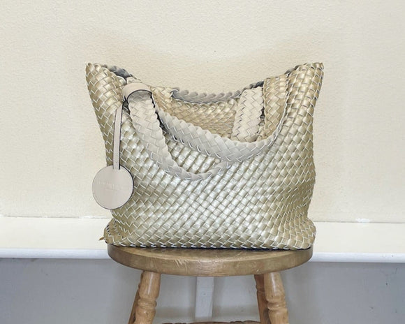 Ilse Jacobsen Reversible Tote -  IVORY/PLATIN