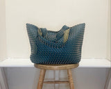 Ilse Jacobsen Reversible Tote -  BEETLE/DARK GREEN METALLIC