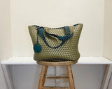 Ilse Jacobsen Reversible Tote -  BEETLE/DARK GREEN METALLIC