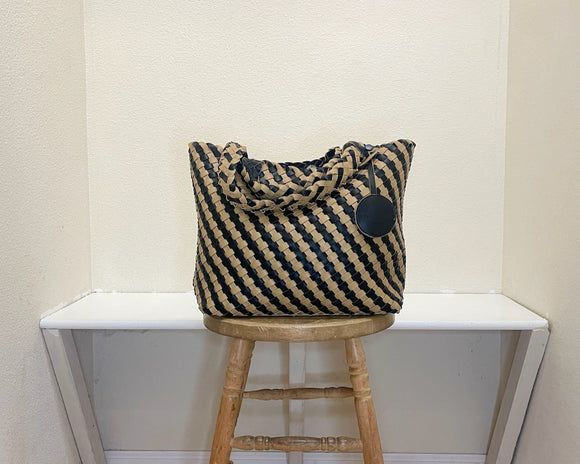 Ilse Jacobsen Reversible Tote -  INCENSE/BLACK