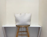 Ilse Jacobsen Reversible Tote -  EGG WHITE/SILVER