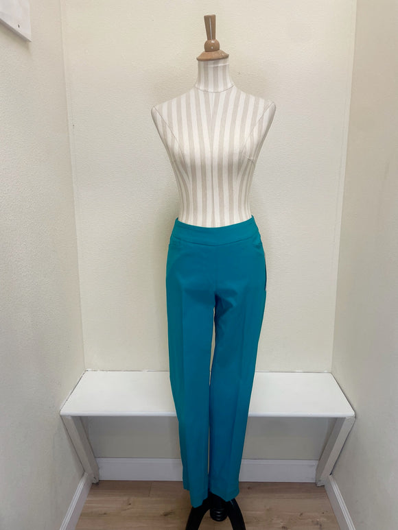 Slimsation ANKLE Women's Pull On Solid Fine Line Twill Pant With Real Pockets (M30719PM) - DKPECK