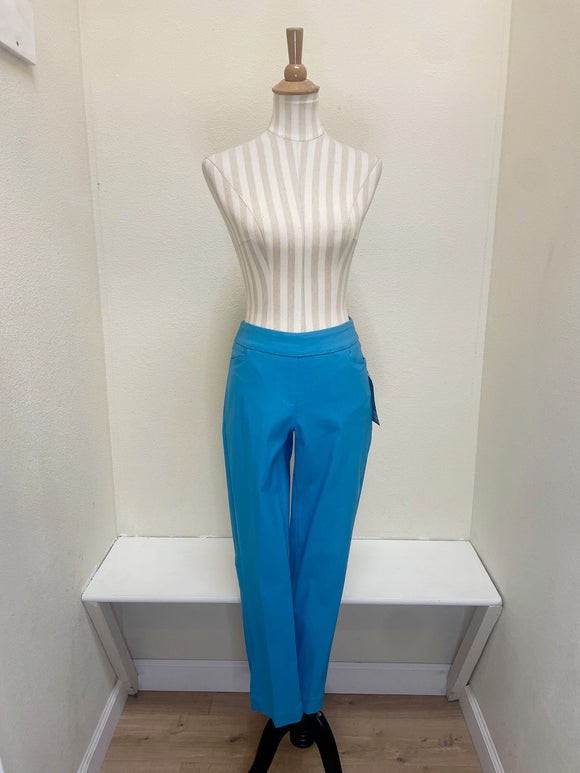 Slimsation ANKLE Women's Pull On Solid Fine Line Twill Pant With Real Pockets (M30719PM) - CRNFLR