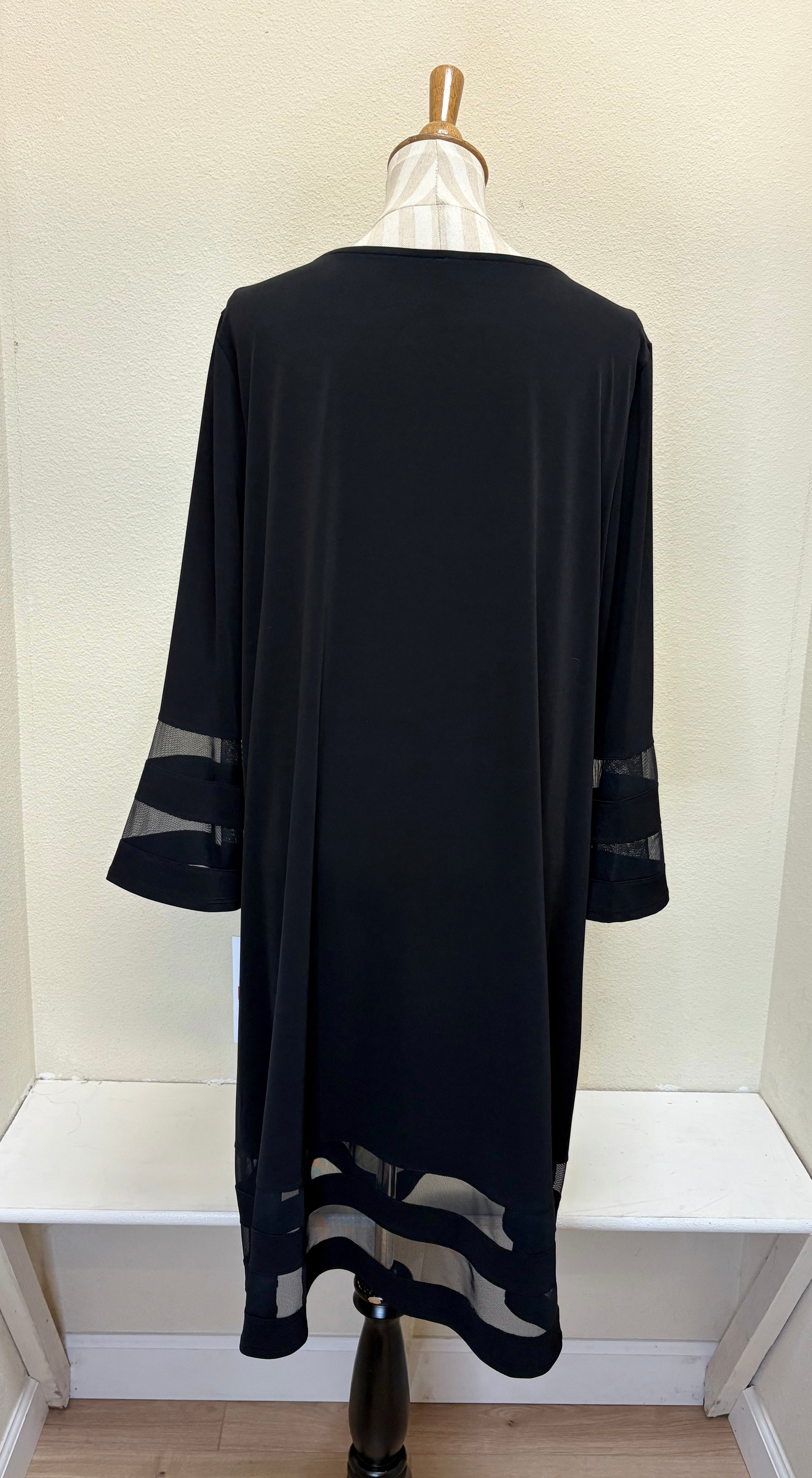 IC COLLECTION Dress- 4895D- BLACK