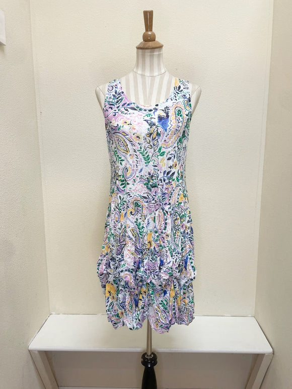 Shana Crinkle Short Bubble Dress - 25007 - PAISLEY