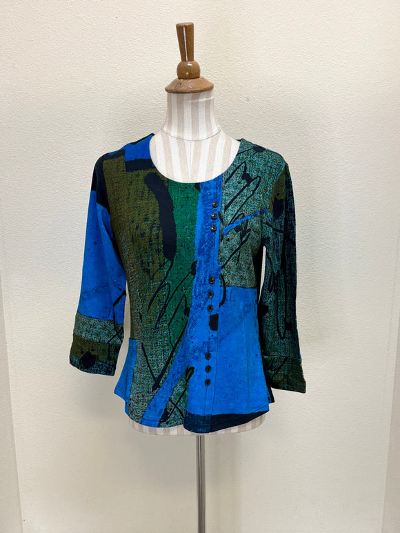 Parsley & Sage ANDREA BUTTON TOP - 25W218C6