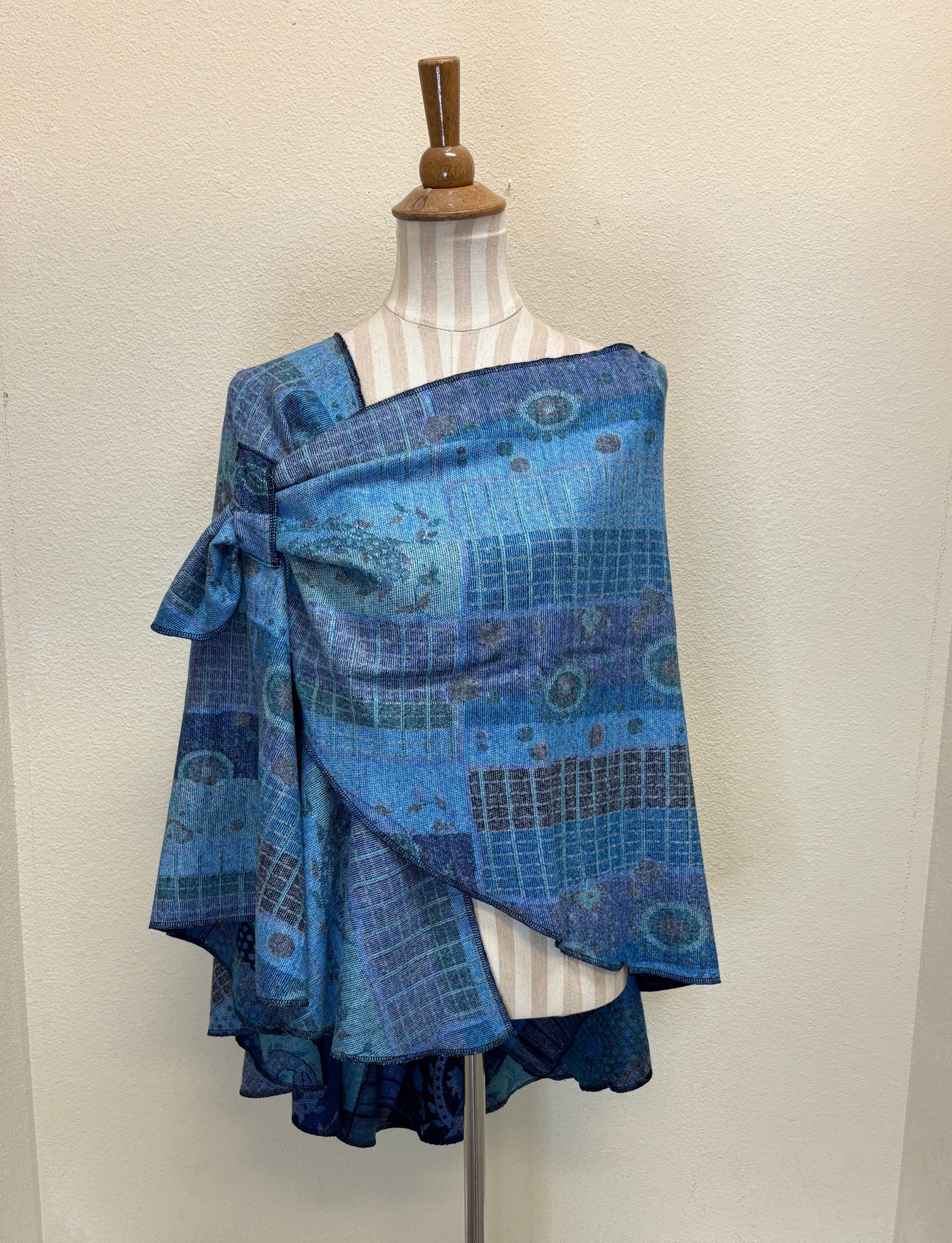 Rapti Cashmere Buckle Shawl - PRINT 57