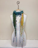 Monkey Mango Fringe Scarf - PRINT 17