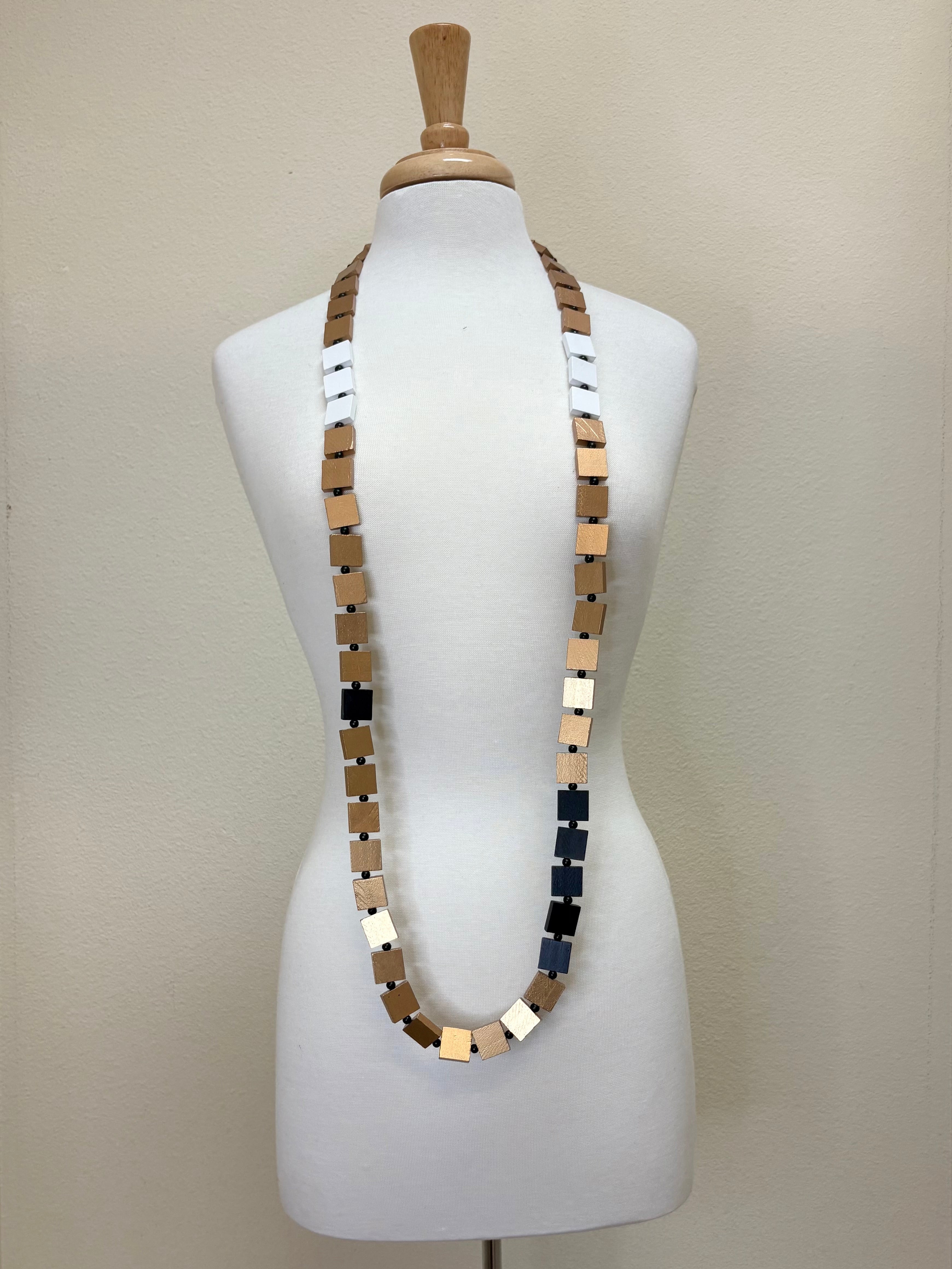 JIANHUI LONDON Multicolor Square Block Necklace