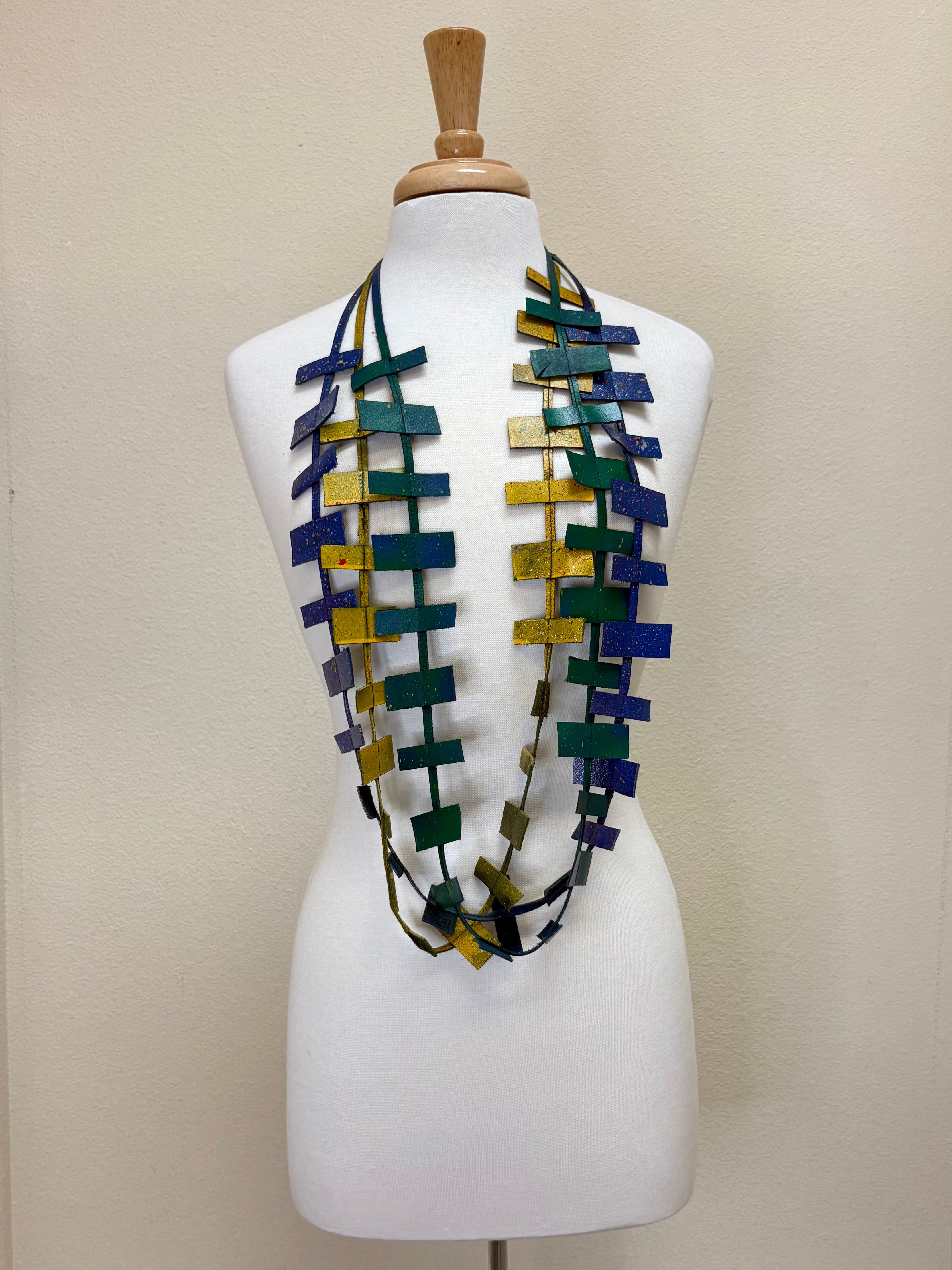 JIANHUI LONDON Multicolor Rectangle Block Necklace