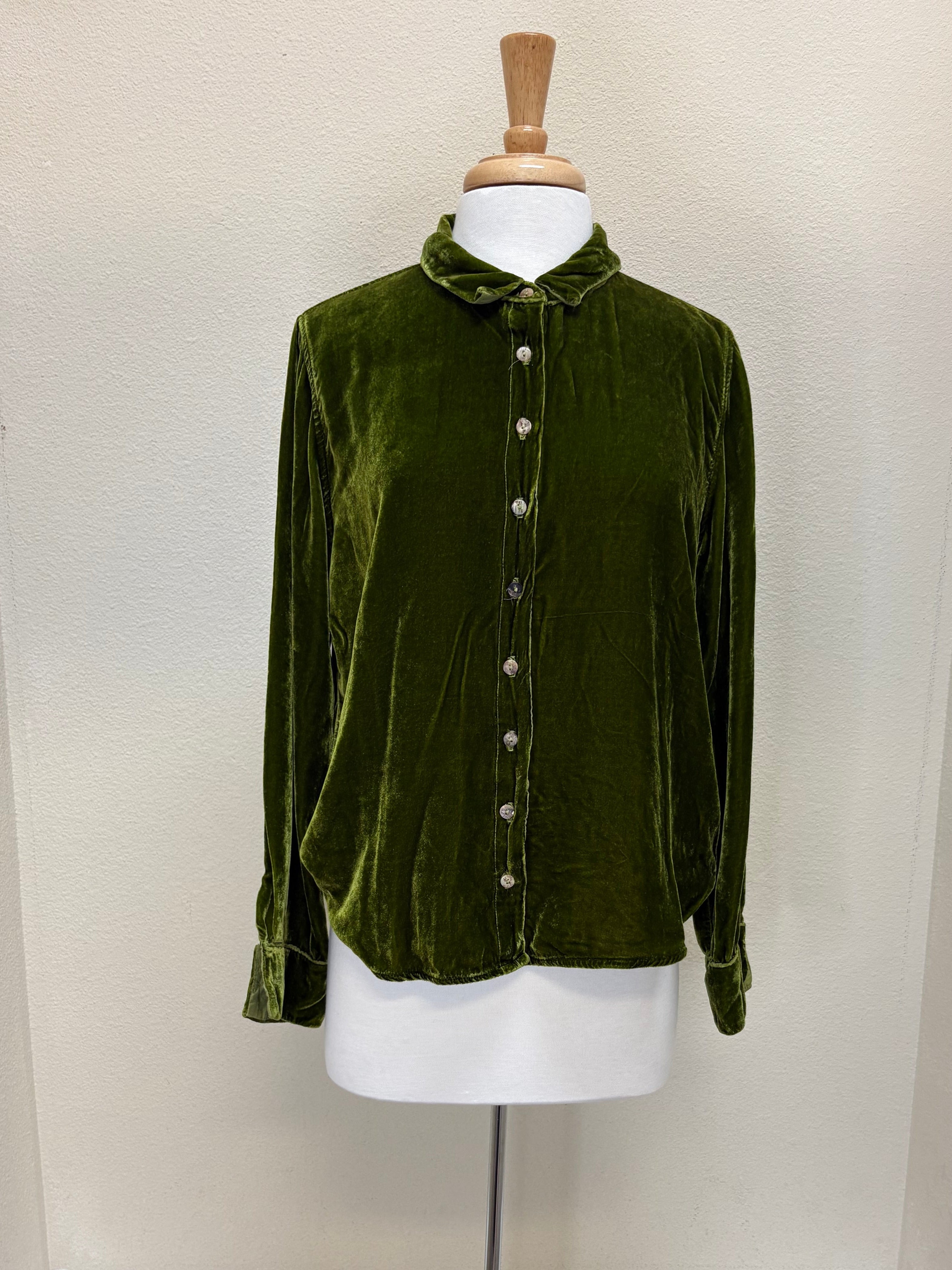 CUT LOOSE - Velvet Fitted Shirt - 6997649