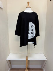Moonlight Top - 4117 - BLACK/SILVER