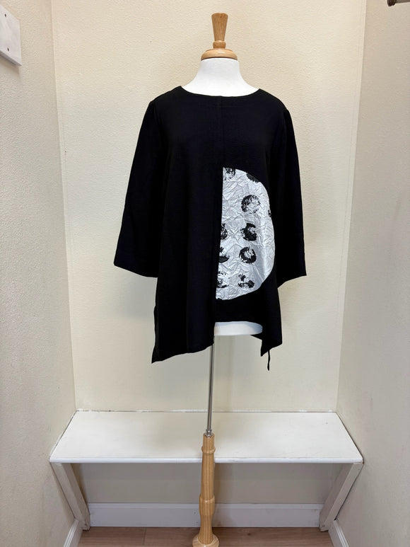 Moonlight Top - 4117 - BLACK/SILVER