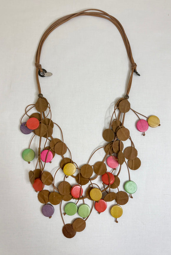 SYLCA Multi Penny Dangle Necklace