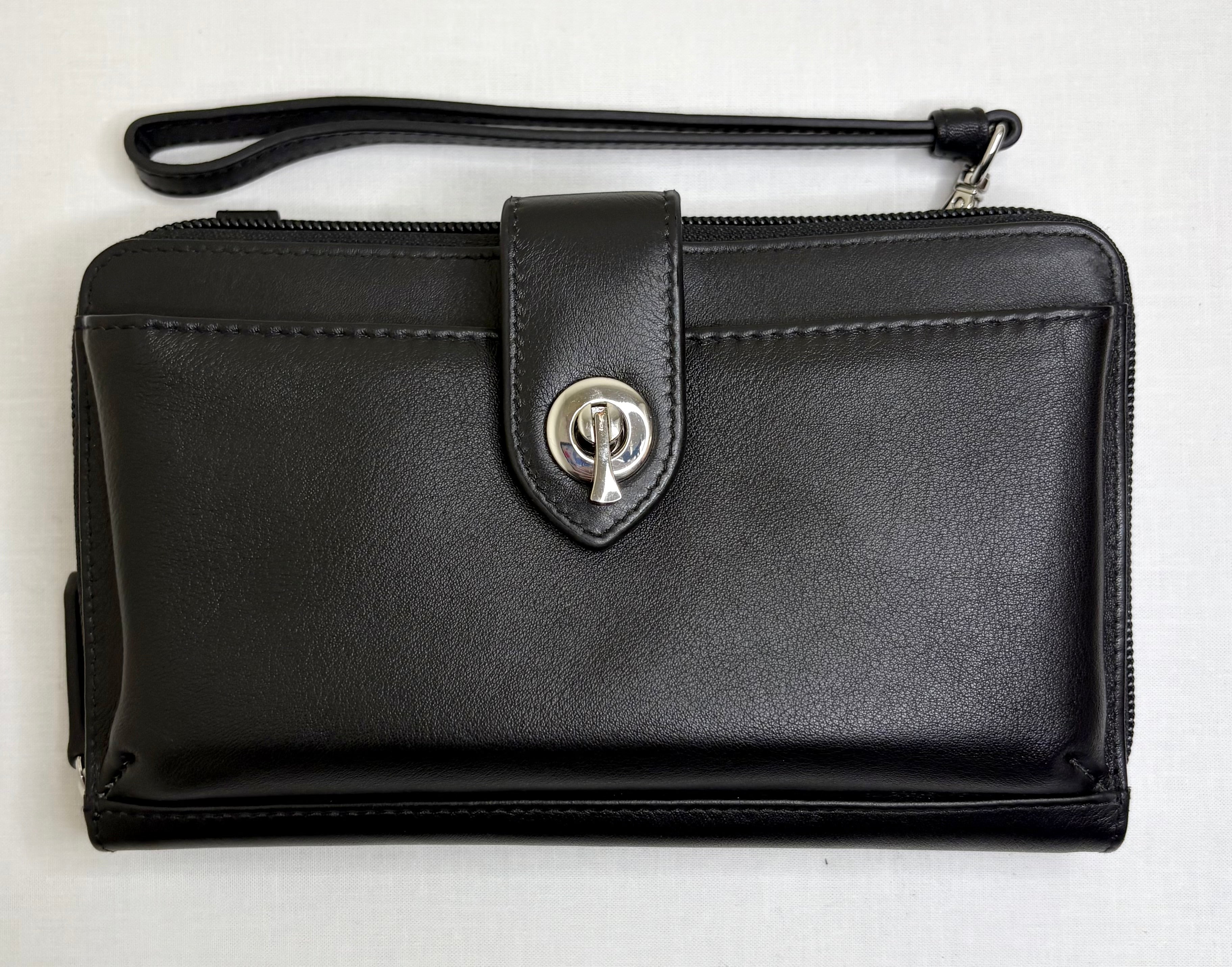 ili New York - PHONE WALLET CROSSBODY BAG - 6345 - Black