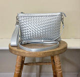 Ilse Jacobsen Woven Crossbody - SILVER
