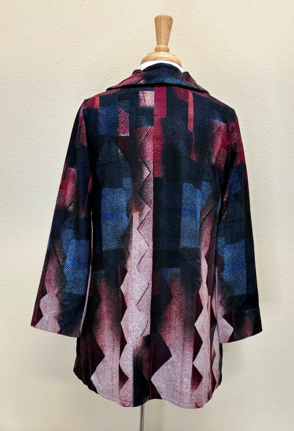 DAMEE ZIGZAG BUTTON PATCH COAT - 5014-WIN