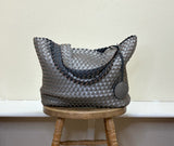 Ilse Jacobsen Reversible Tote -  DARK SHADOW/GUN METAL