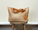 Ilse Jacobsen Reversible Tote -  GOLDEN NUGGET/GOLDEN NUGGET METALLIC