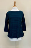 CUT LOOSE - Navy Stripe 3/4 Aline Boatneck - 5476552 - ETAN