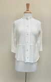 URU Button Down Top - C414 VENICE WHITE