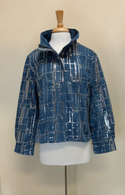 DAMEE SEQUINED DENIM BIKER JKT - 4928 - DNM