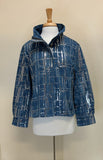 DAMEE SEQUINED DENIM BIKER JKT - 4928 - DNM