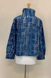 DAMEE SEQUINED DENIM BIKER JKT - 4928 - DNM
