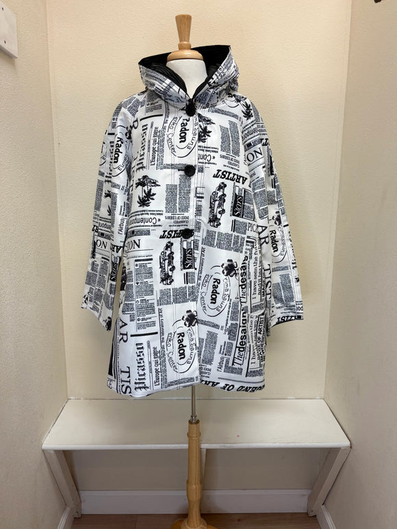 Oopera Raincoat - NEWSPAPER - J18832RW-2