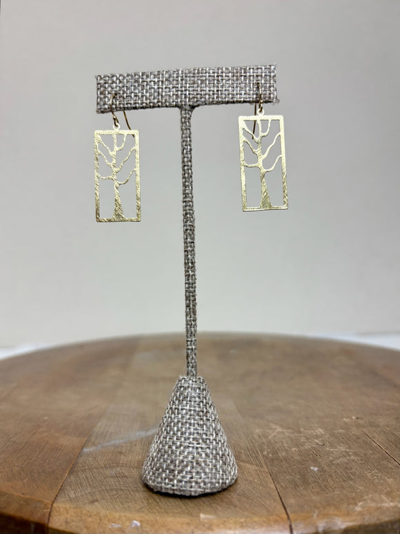 Takobia Gold Tree Cutout Earring