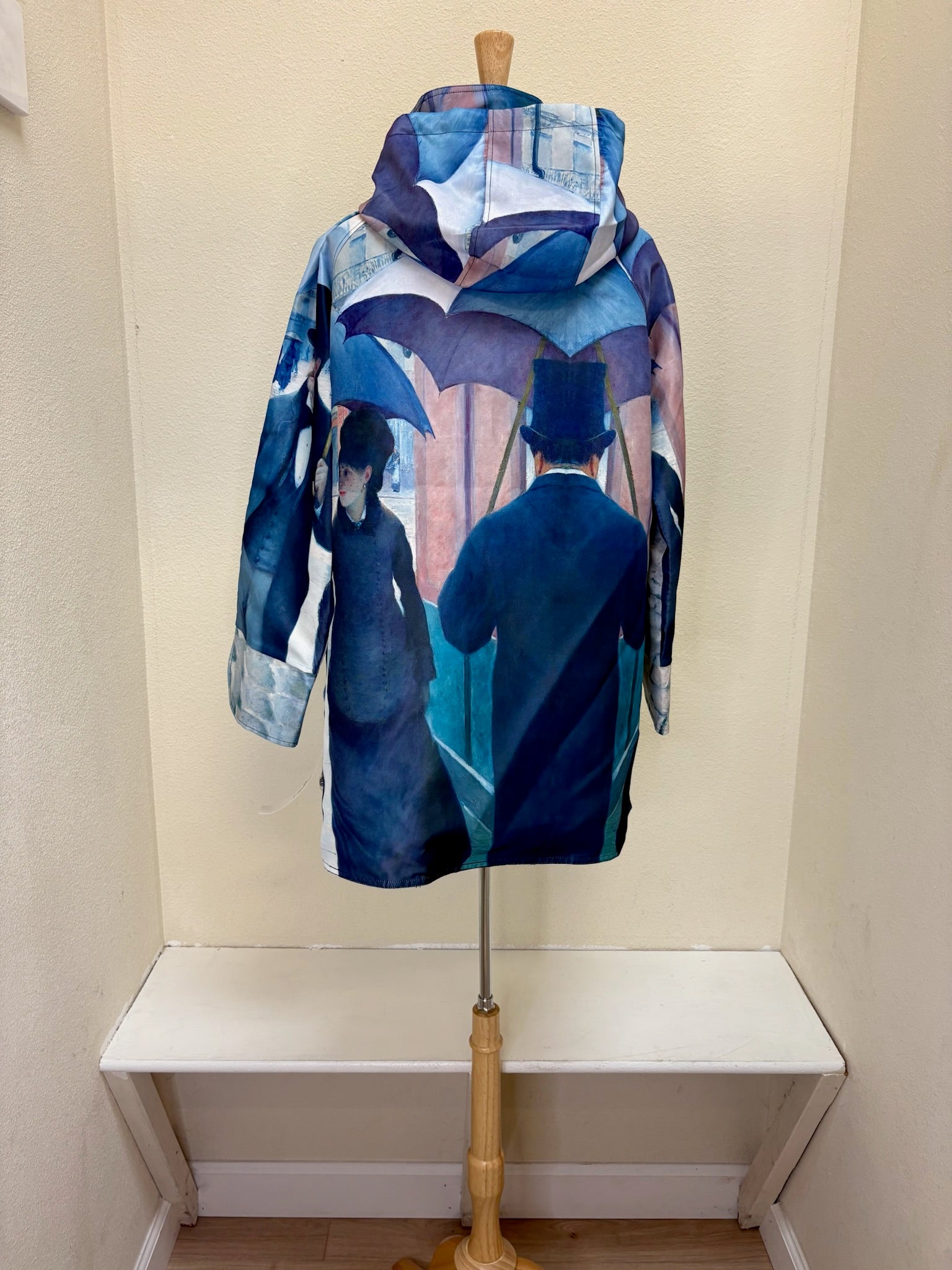 Oopera Raincoat - PARIS STREET; RAINY DAY BY GUSTAVE CAILLEBOTTE  - J8839RW-3