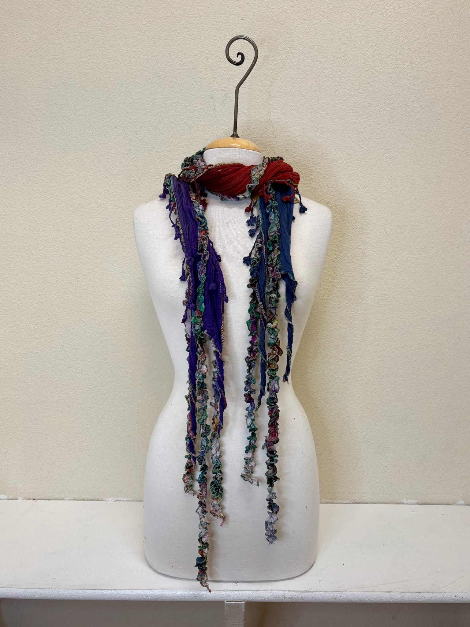 Monkey Mango Fringe Scarf - PRINT 70