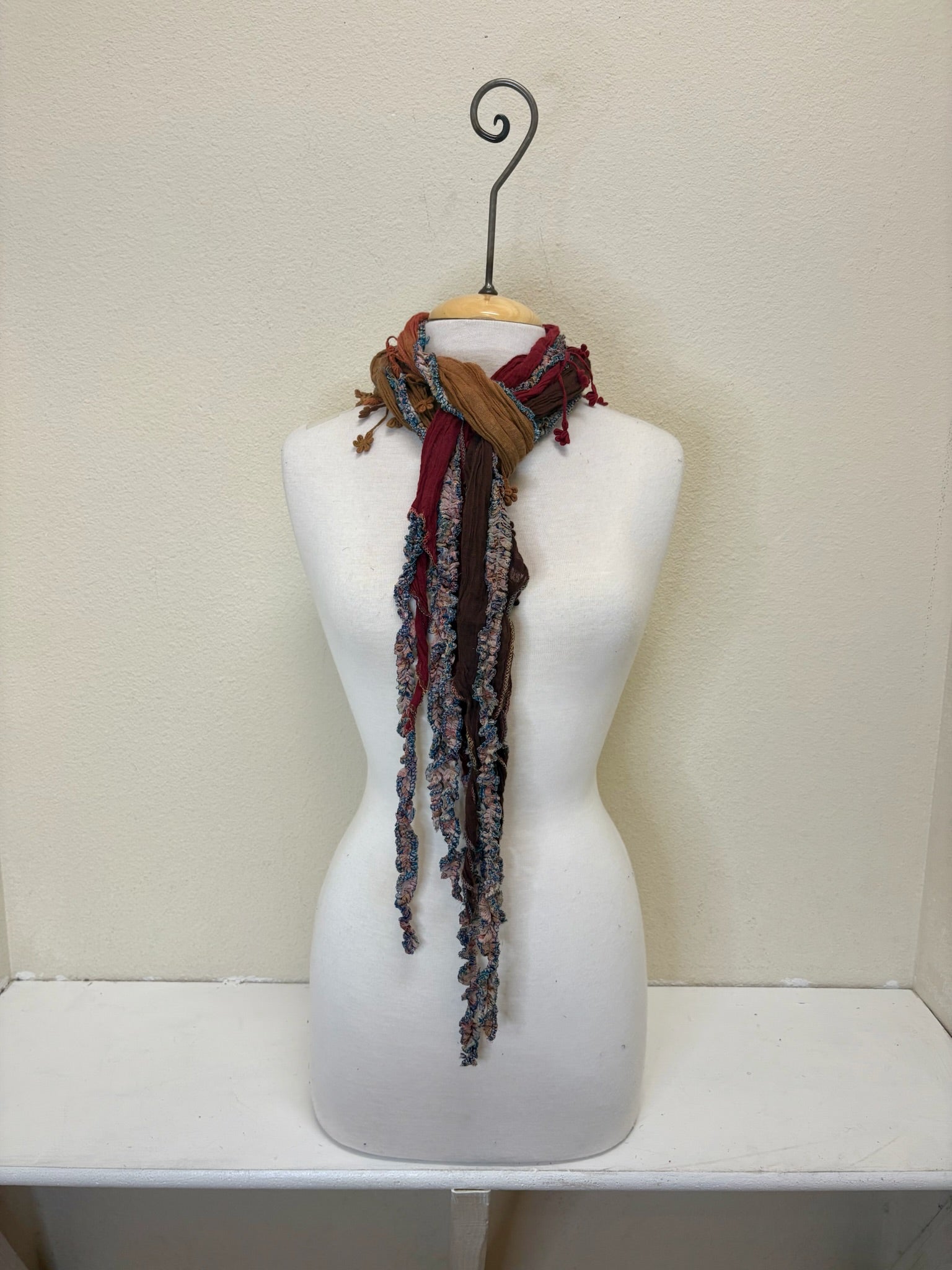 Monkey Mango Fringe Scarf - PRINT 101