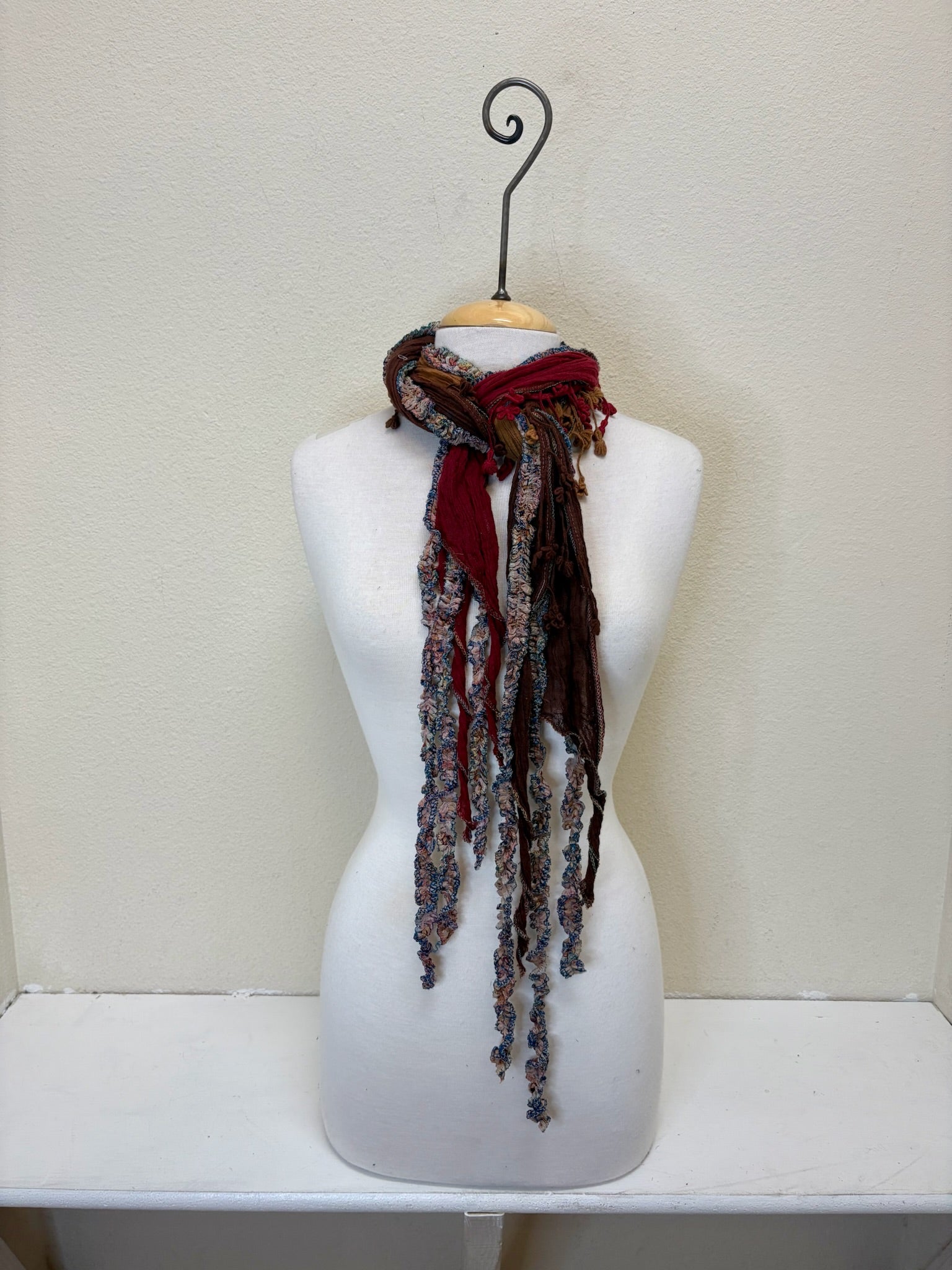Monkey Mango Fringe Scarf - PRINT 101