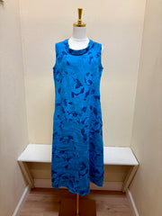 Color Me Cotton CMC Short Cowl Collar Sleeveless Linen Dress - IL8646 - METHYL