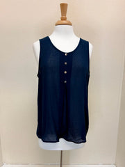 Prairie Cotton by CMC Pleated Tank CG051