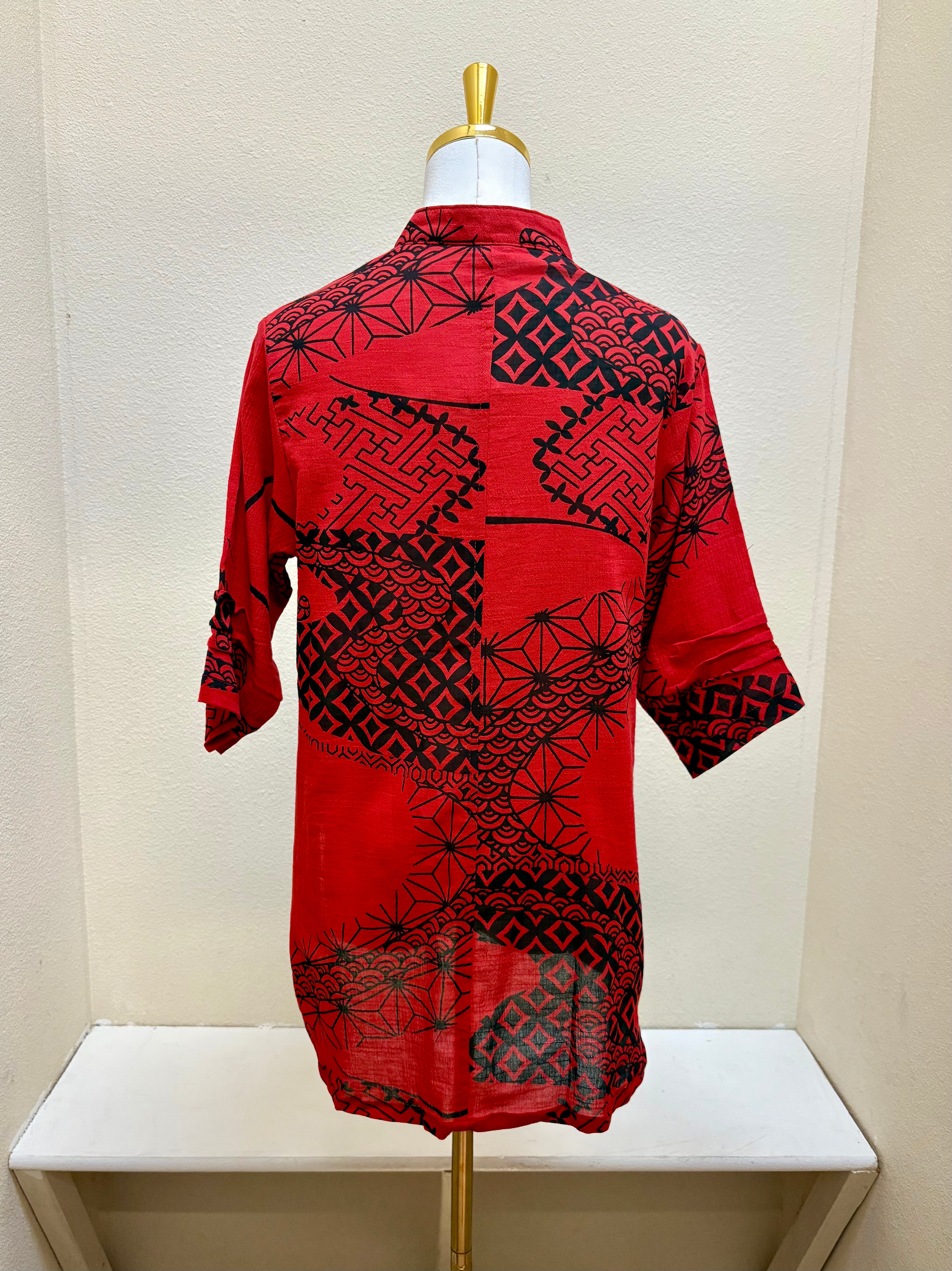 Yasuko Side Pocket Jacket - KW-190n - Red