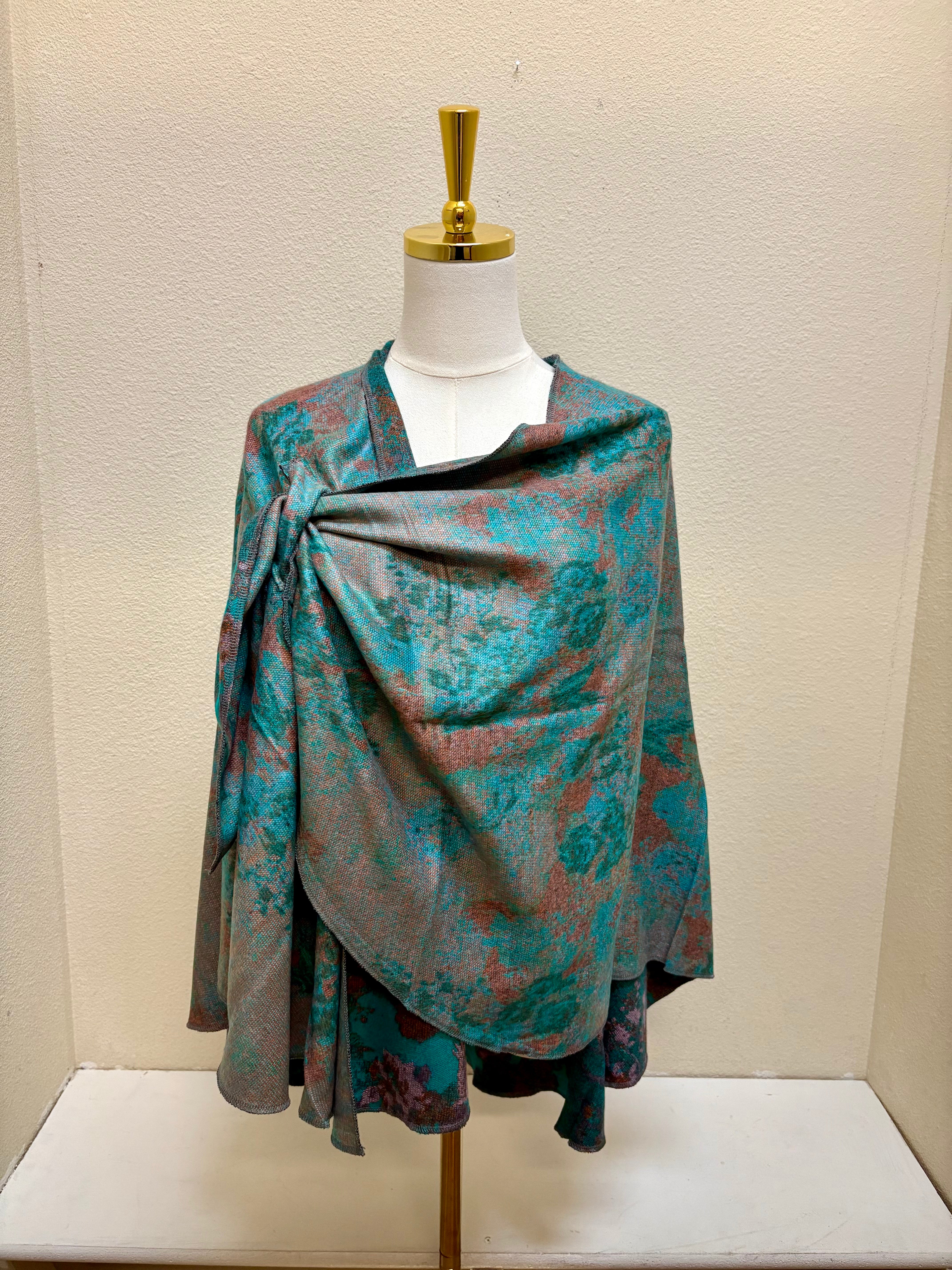 Rapti Cashmere Buckle Shawl - PRINT 87