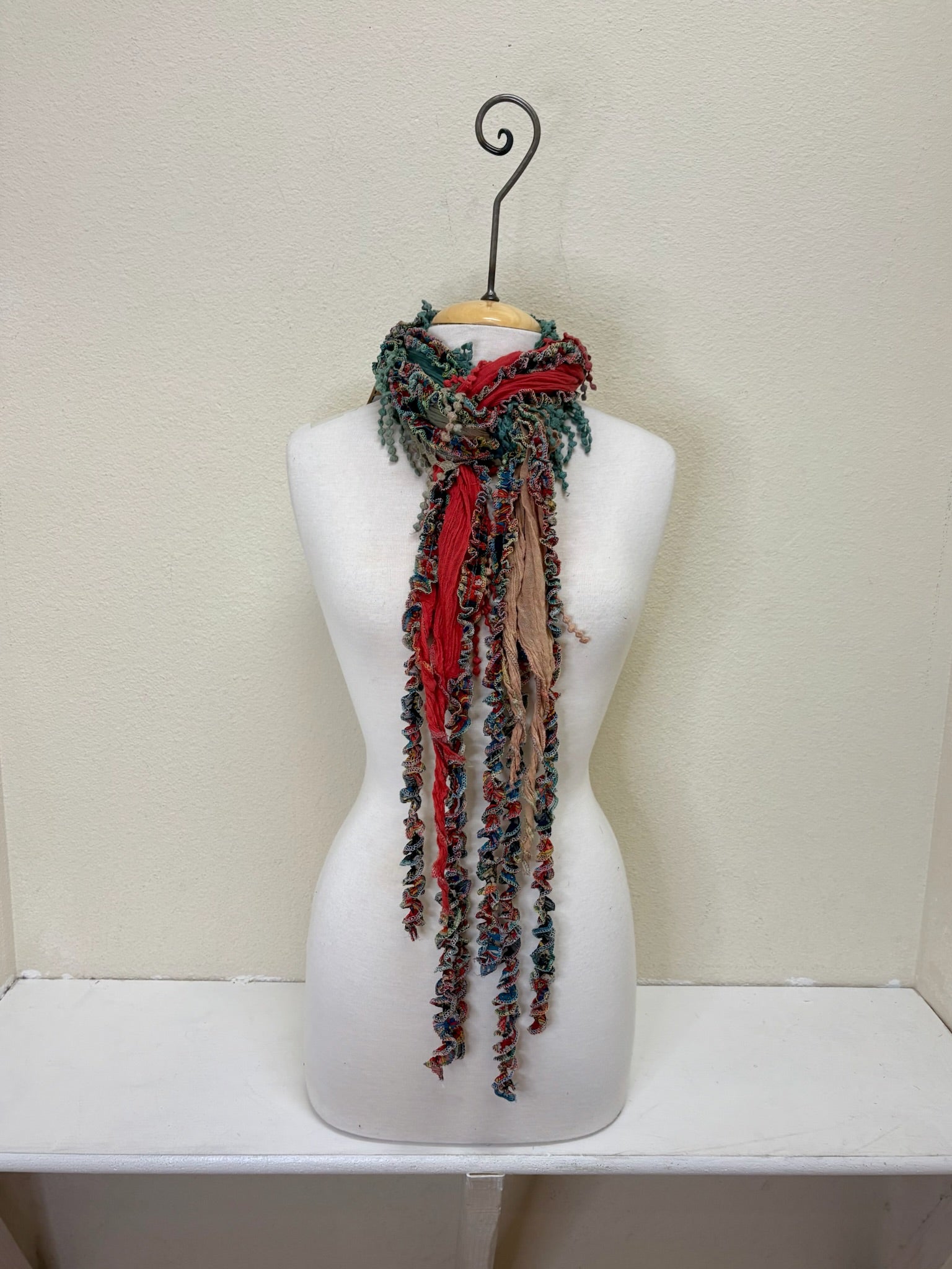 Monkey Mango Fringe Scarf - PRINT 82