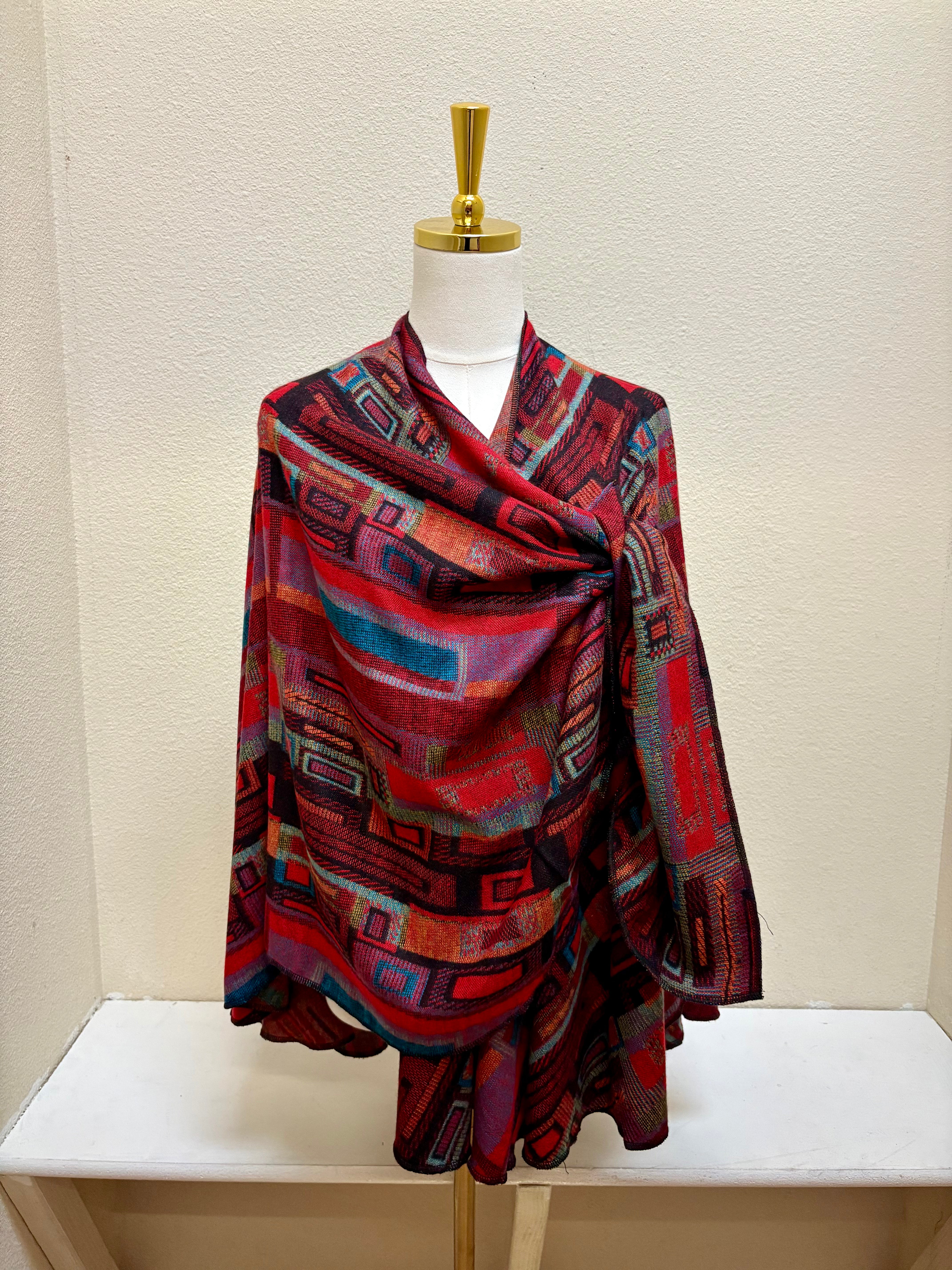 Rapti Cashmere Buckle Shawl - PRINT 3
