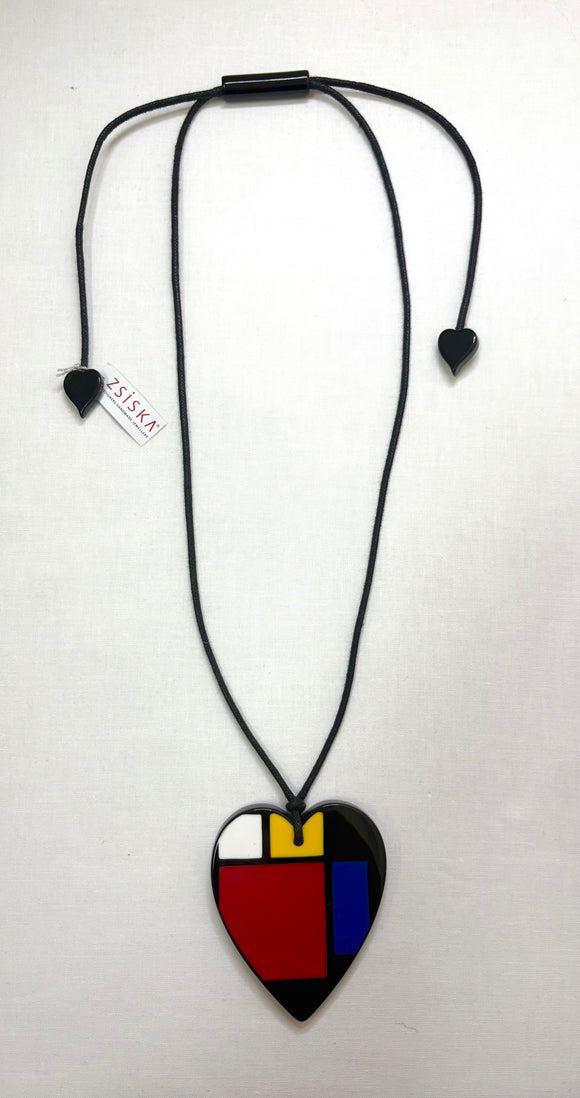 ZSISKA Prima Mix Heart Pendant Necklace
