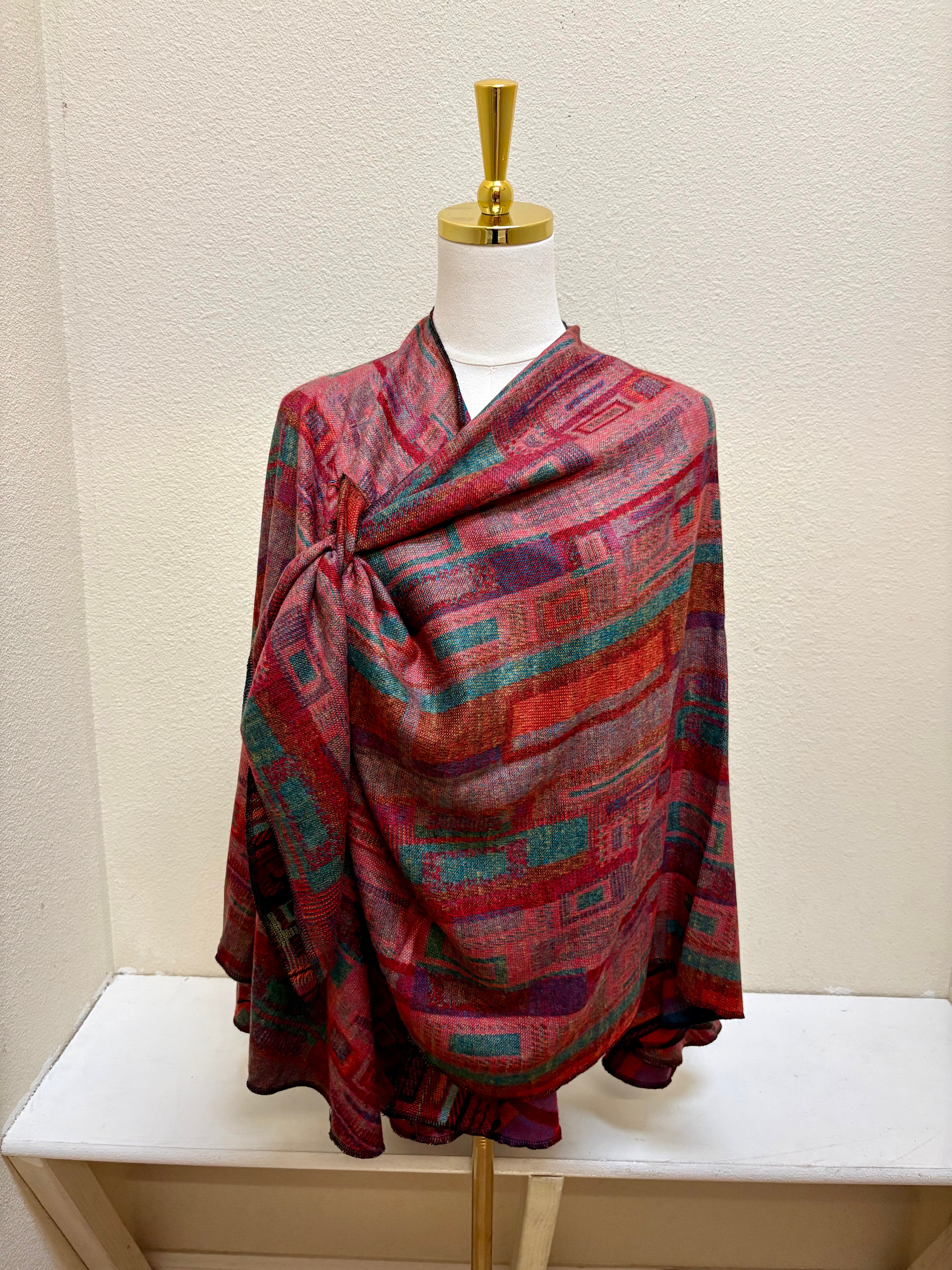 Rapti Cashmere Buckle Shawl - PRINT 3