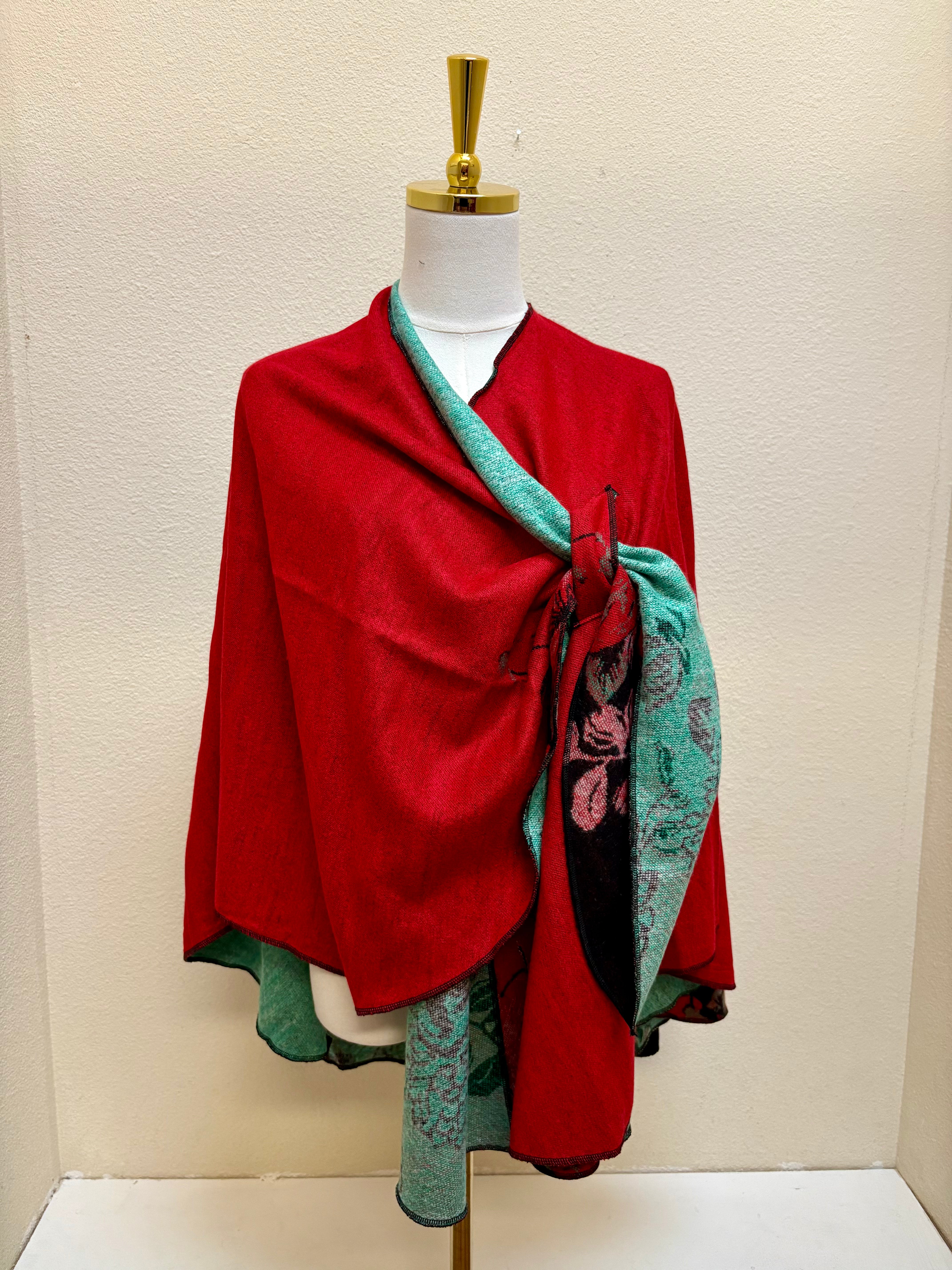 Rapti Cashmere Buckle Shawl - PRINT 77