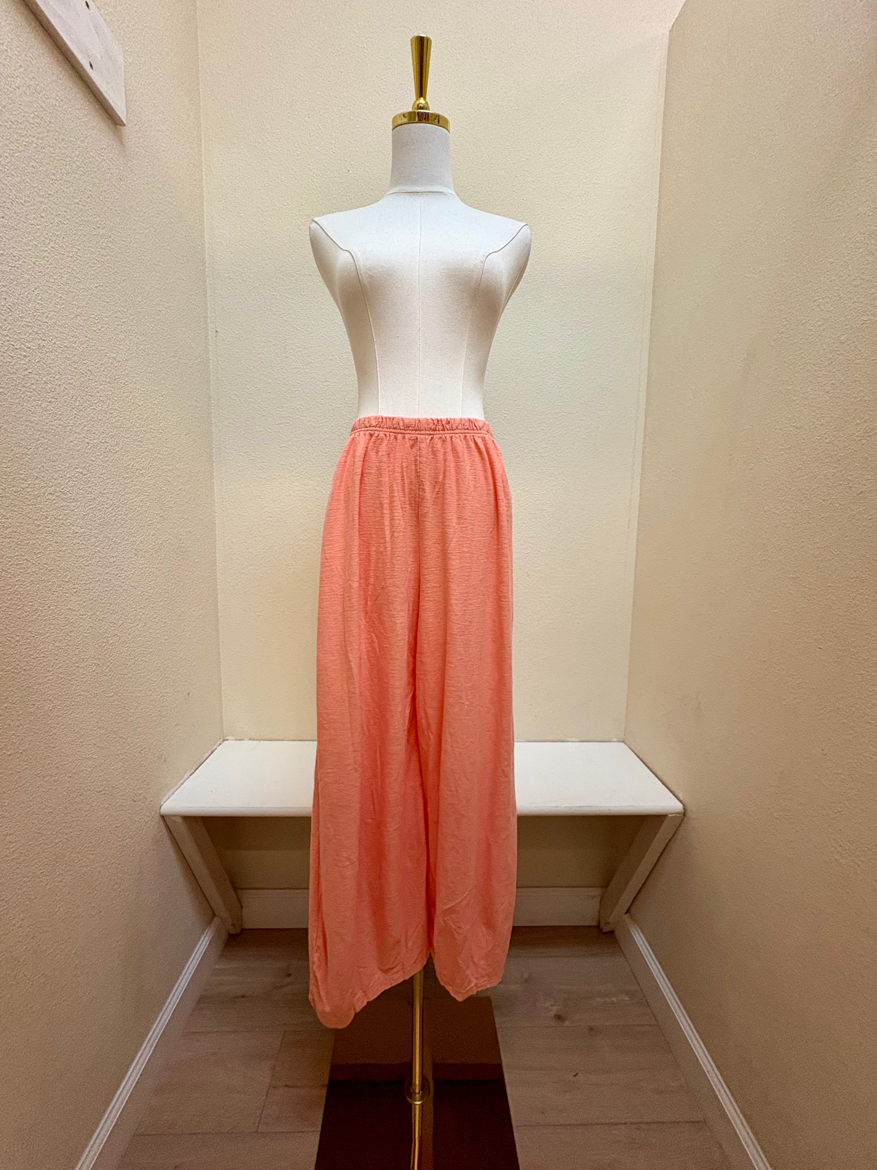 CUT LOOSE Linen Cotton Jersey Cropped Pant W/ Darts - 5012088 - TANDOORI
