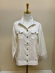 Fridaze AA27 - Linen Jean Jacket II - WHITE