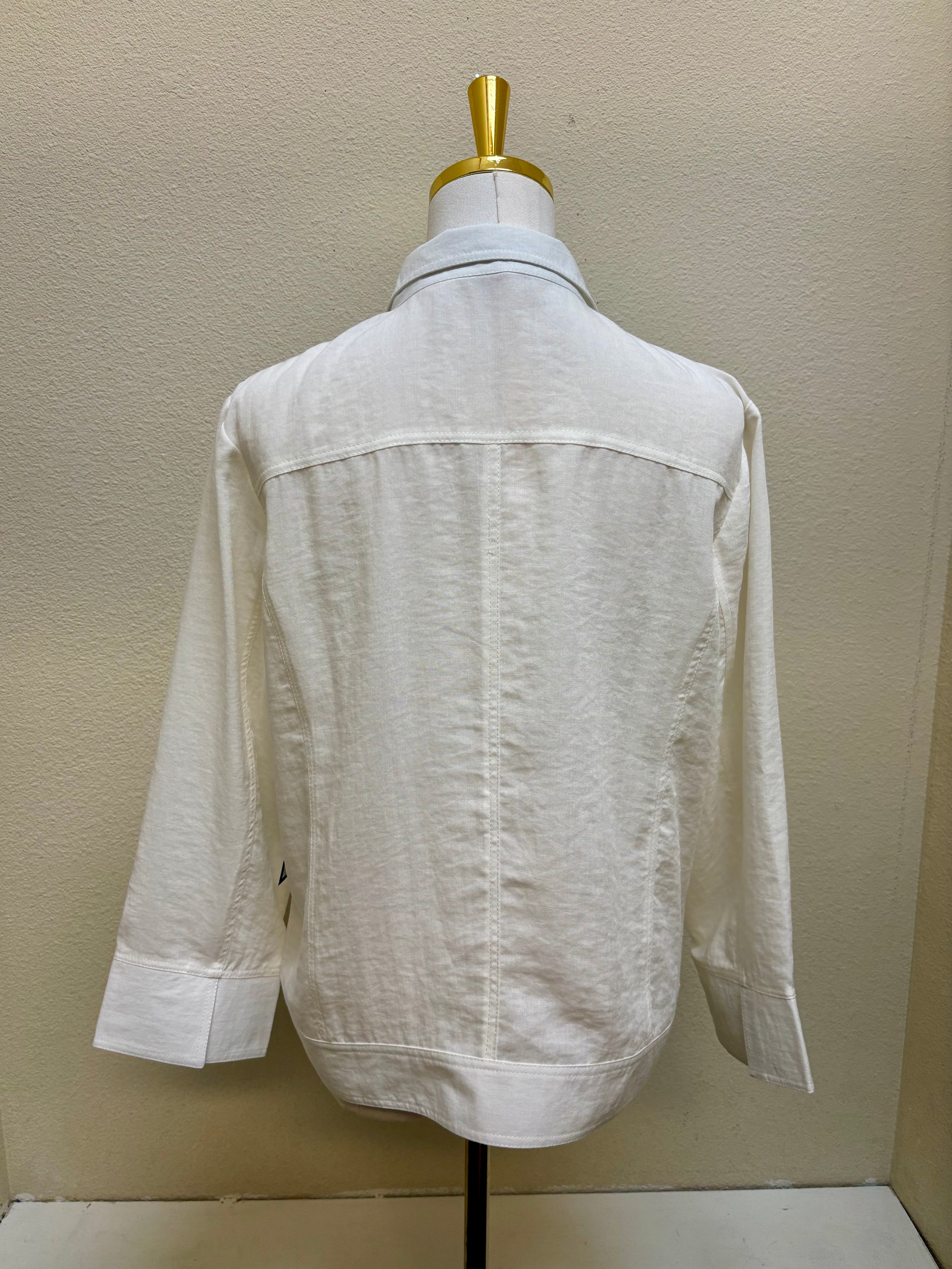 Fridaze AA27 - Linen Jean Jacket II - WHITE